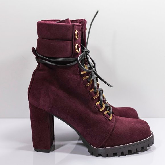 Stuart Weitzman Shackleton Round Toe Suede Boots - Picture 7 of 16